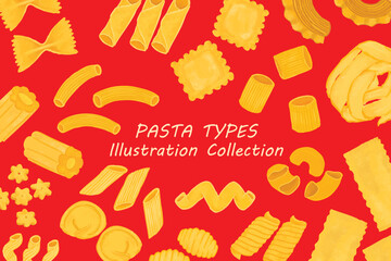 Pasta Types Illustration collection 