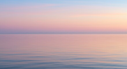 Obraz premium Peaceful Sunset Over Calm Waters