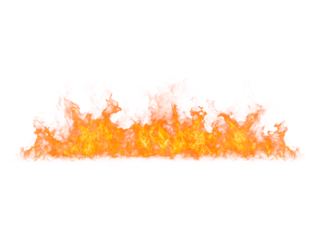 Fire flame isolated on white background