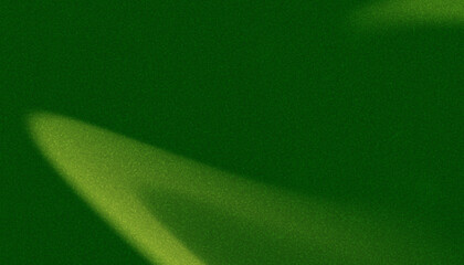 Simple green abstract background with soft lighting and a grainy noise effect.