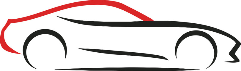 Black and white cartoon girl with long hair and isolated metal tools around her