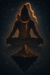 Lord Shiva In Yoga Mudra