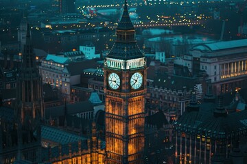 The Big ben at London city architecture cityscape.