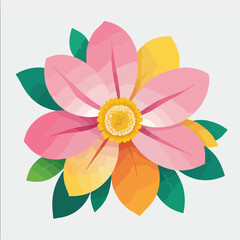 Fototapeta premium Spring Bloom Flower Logo Vector