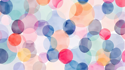 Watercolor balloons on a white background. Seamless pattern	