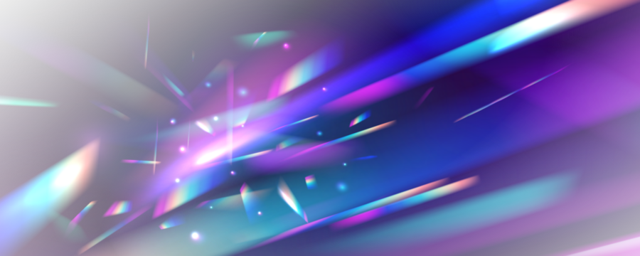 Transparent light refraction pattern for adding effects to backgrounds and objects. Holographic falling confetti glitters isolated on transparent background. Vector illustration PNG.	