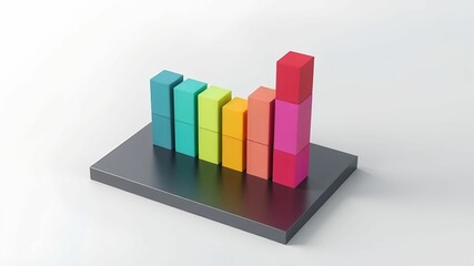 business graph on tablet pc