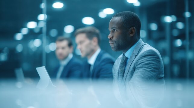 Diverse Business Team: Focus, Strategy, Innovation