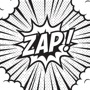Dynamic Comic Book Smash! Action-Packed Word Art Graphic Design