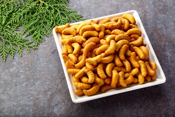Delicious appetizer- baked cashew biscuits.