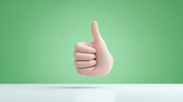 Thumbs Up! Hand Gesture, Approval, Like, Success