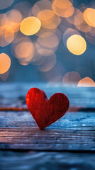 Fototapeta premium Decoration with tenderness, background glow, shiny valentine, festive affection, Generative AI