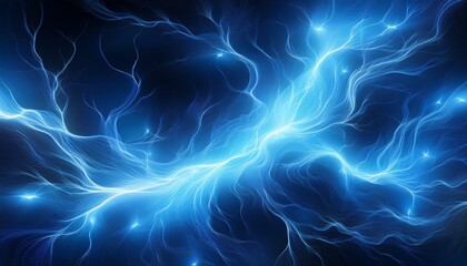 Fototapeta premium plasma energy field flows seamlessly creating an electric blue current effect perfect for wallpapers and digital backgrounds