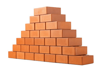 Obraz premium bricks isolated on a transparent background. 