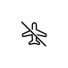 Airplane Mode Off Monoline Icon