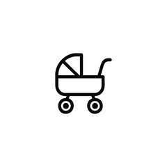 Baby Stroller Monoline Icon