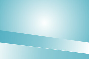 The corner of the blue table with light shining down, Blank blue product studio background, stage, podium for presentation vector illustration design for display cosmetic or beauty product.