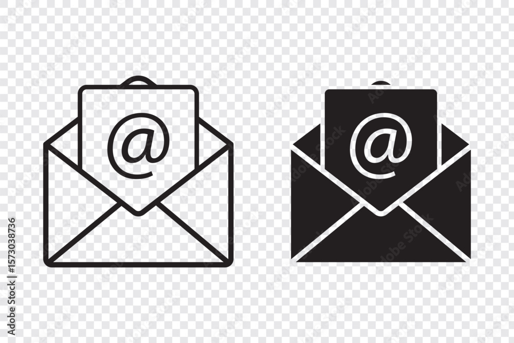 Fototapete Envelope icon, Mail icon vector for web, computer and mobile app