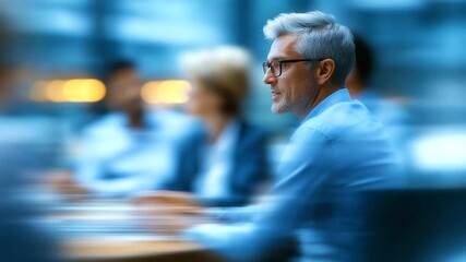 Energetic corporate meeting showcasing collaborative teamwork and lively discussions.