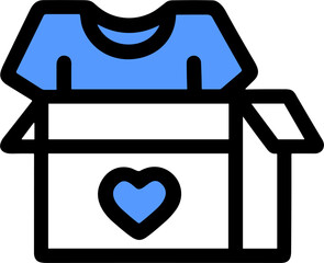 Clothes Donation Icon for Support
