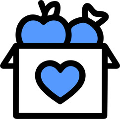 Food Aid Icon for Charity and Support