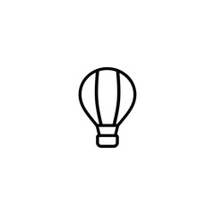 Hot Air Balloon Monoline Icon
