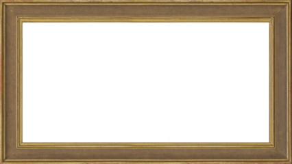 Picture Frame 16:9 4K TV Size Brown Simple Ornate Wood Rustic Antique Museum