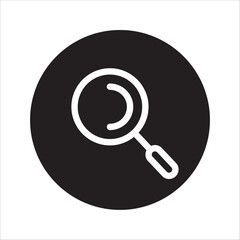 Search Icon vector illustration, magnifying glass symbol, search icon clip art , zoom in and zoom out symbol, Magnifying glass sign isolated