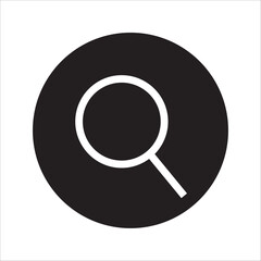 Search Icon vector illustration, magnifying glass symbol, search icon clip art , zoom in and zoom out symbol, Magnifying glass sign isolated