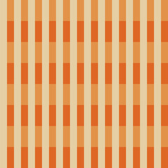 Pattern created from cream stripes and pale and bright orange rectangles