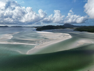Aerial view of coastline