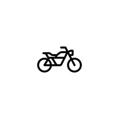 Fototapeta premium Motorcycle Side View Icon