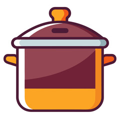 cooking pot vector illustration