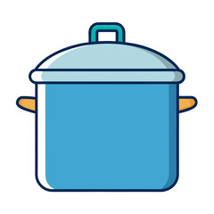 cooking pot isolated on white