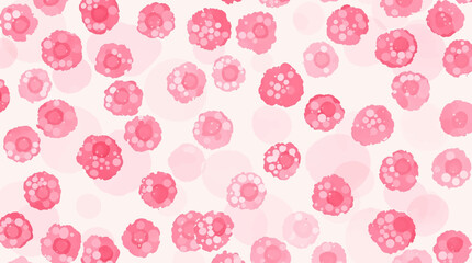 Seamless pattern watercolor raspberry