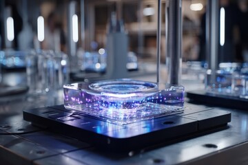 Innovative glass technology displayed in a modern research facility during the daytime