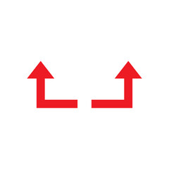 curve arrow road icon