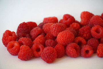 many ripe red berry raspberry harvest agriculture background texture