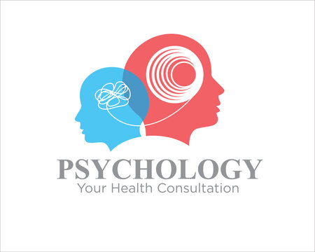 psychology logo from a chaotic mind to a calm mind