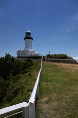 Landscape view of lighthouse