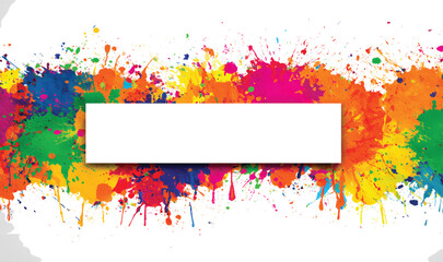 Vibrant Ink Splatter Banner Design