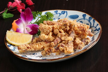 food, japanese cuisine, delicious, fried squid whiskers