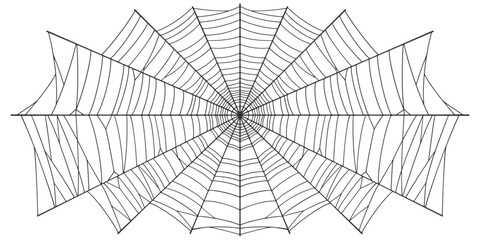 spooky Halloween dividers, spider web. vector eps