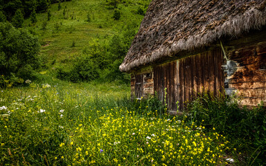 Old barn in a wonderful landscape