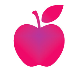 red apple vector illustration on white background