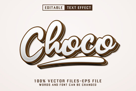 Choco 3d Text - Editable Text Effect	
