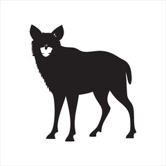 silhouette of wolf