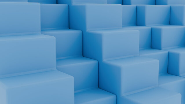 Minimal Geometric 3D Backgrounds &ndash; Soft Pastel Cubes & Abstract Shapes