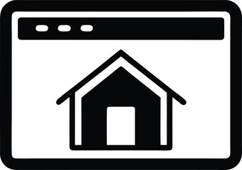 homepage vector icon. Web development Related Vector Icon.