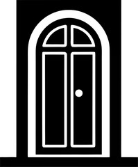 vector illustration of a door